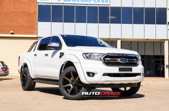 FORD RANGER AVALANCHE MACHINED FACE MATTE BLACK DARK TINT